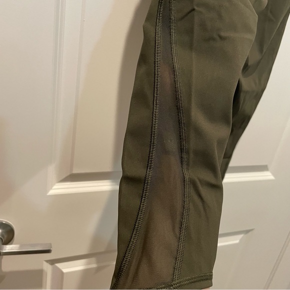 Lululemon Train Times Crop Leggings Dark Olive - Picture 9 of 9